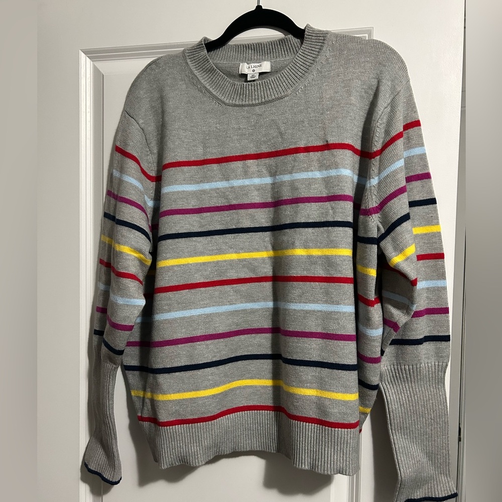 La Ligne x Target Gray Striped Sweater Size 2x